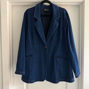 DG2 by Diane Gilman Deep Blue Women's Blazer